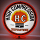 Supertest H-C Gas Pump Globe Lamp - 16.5" x 18.75" x 8"