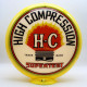 Supertest H-C Gas Pump Globe Lamp - 16.5" x 18.75" x 8"
