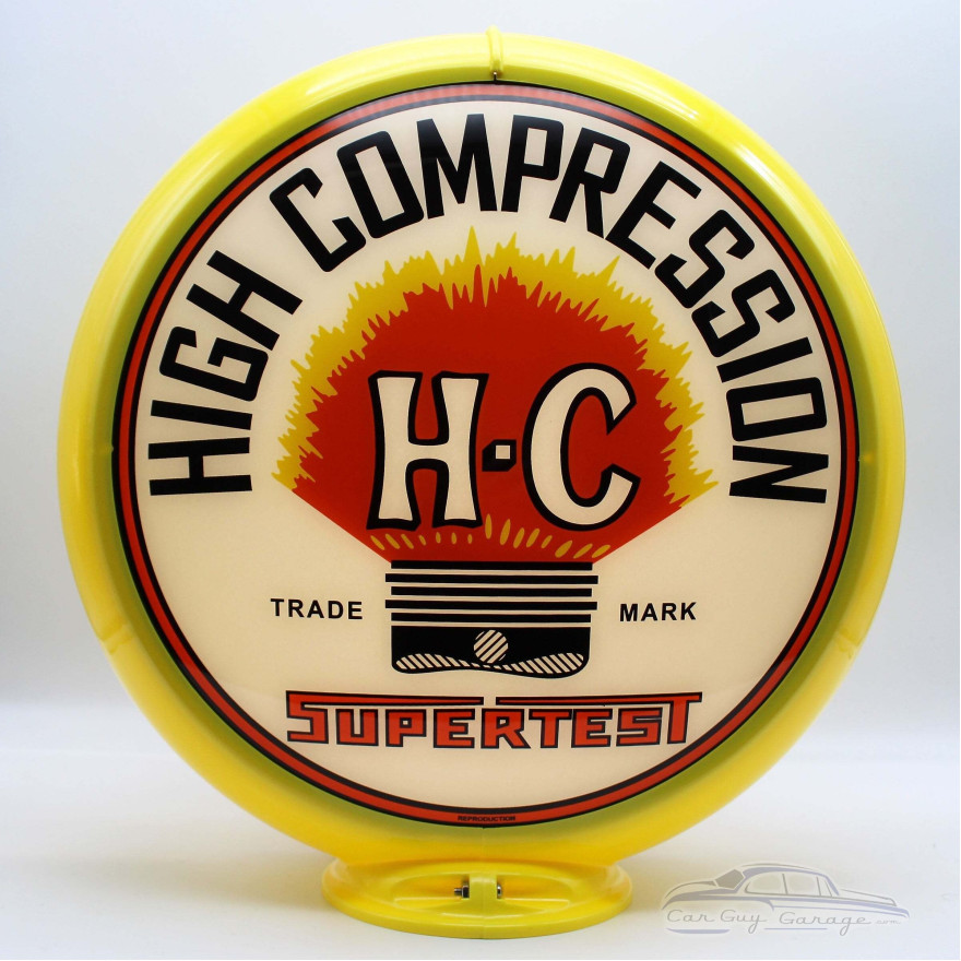 Supertest H-C Gas Pump Globe Lamp - 16.5" x 18.75" x 8"