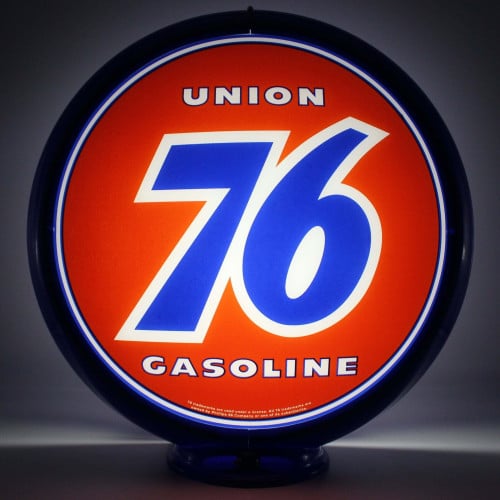 Union 76 Gasoline Glass Gas Pump Globe Lamp - 16.5" x 18.75" x 8"