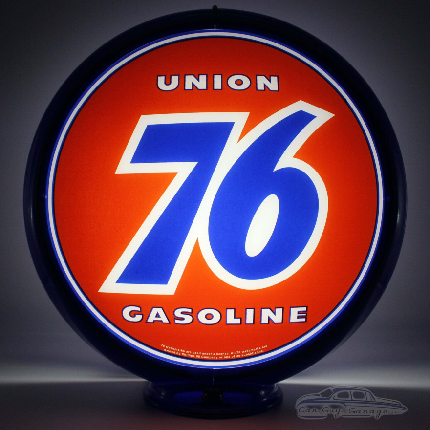 Union 76 Gasoline Glass Gas Pump Globe Lamp - 16.5" x 18.75" x 8"