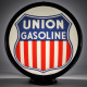 Union Gasoline Shield Glass Gas Pump Globe Lamp - 16.5" x 18.75" x 8"
