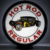 Hot Rod Regular Double-Sided Gas Pump Globe Lamp - 16.5" x 18.75" x 8"