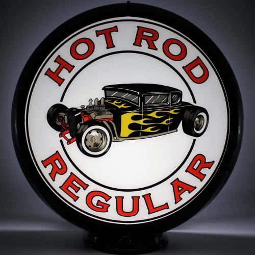 Hot Rod Regular Double-Sided Gas Pump Globe Lamp - 16.5" x 18.75" x 8"