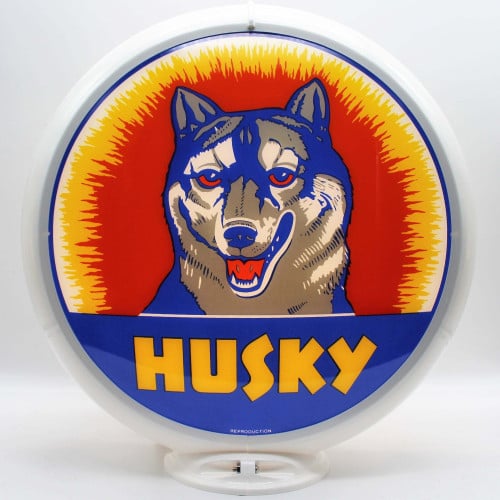 Husky 2-Sided Glass Gas Pump Globe Lamp - 16.5" x 18.75" x 8"