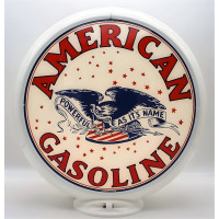 American Gasoline Gas Pump Globe Lamp - 16.5" x 18.75" x 8"