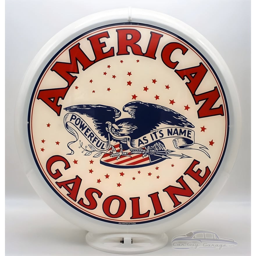 American Gasoline Gas Pump Globe Lamp - 16.5" x 18.75" x 8"
