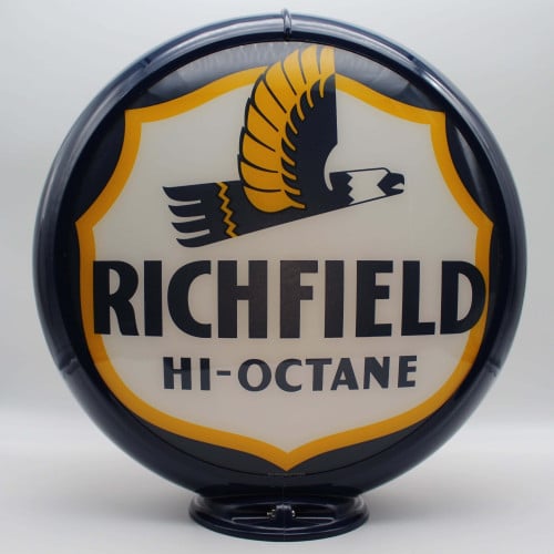 Richfield Hi-Octane Glass Gas Pump Globe Lamp - 16.5" x 18.75" x 8"