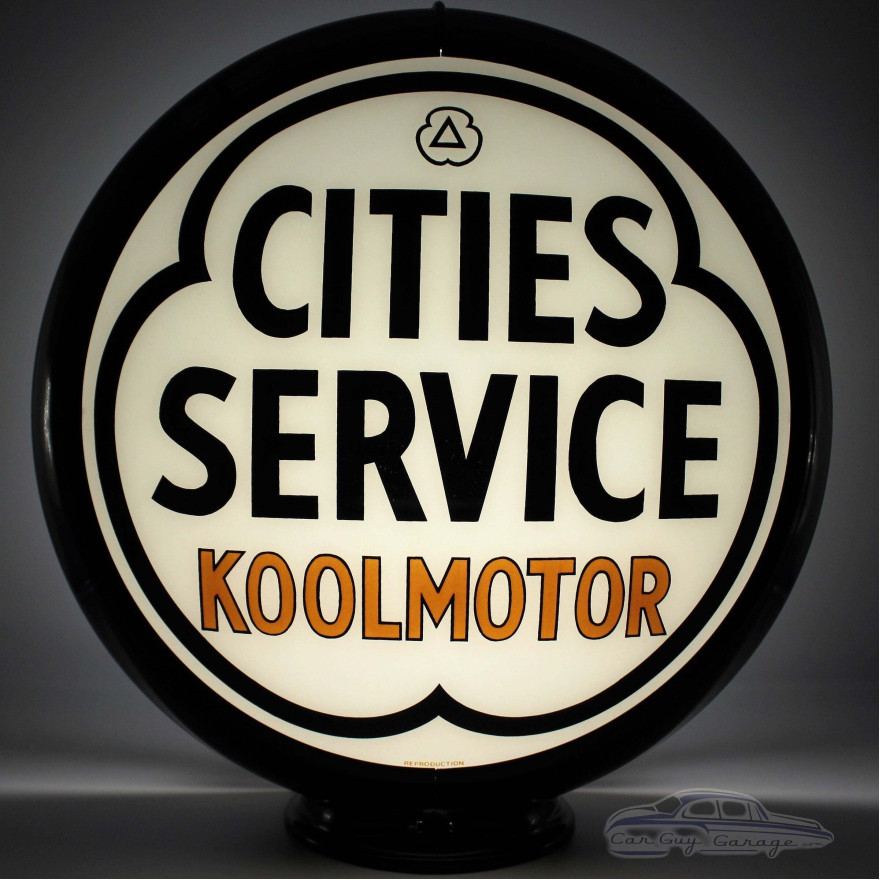 Cities Service Koolmotor Gas Pump Globe Lamp - 16.5" x 18.75" x 8"