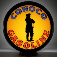 Conoco Minuteman Gasoline Pump Globe Lamp - 16.5" x 18.75" x 8"