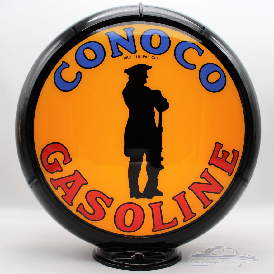 Conoco Minuteman Gasoline Pump Globe Lamp - 16.5" x 18.75" x 8"