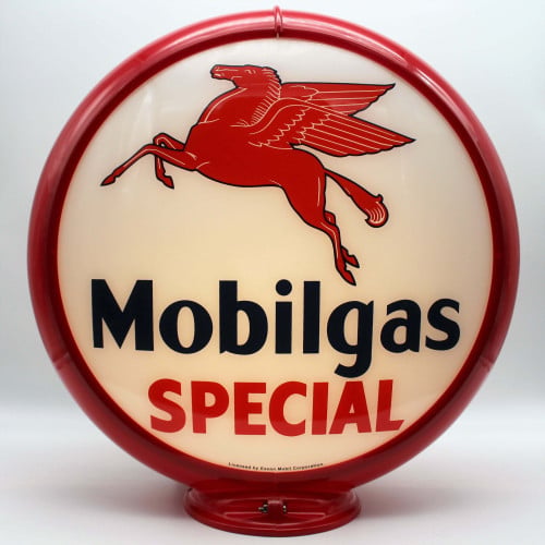 Mobilgas Special Pegasus Gas Pump Globe Lamp - 16.5" x 18.75" x 8"