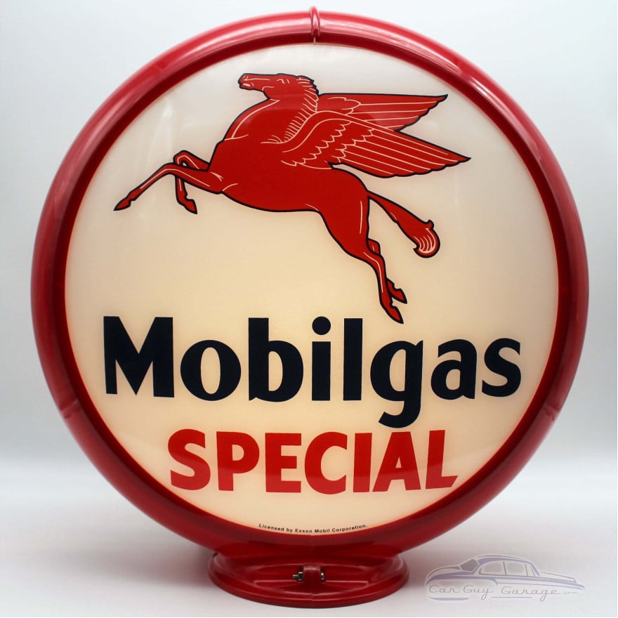 Mobilgas Special Pegasus Gas Pump Globe Lamp - 16.5" x 18.75" x 8"