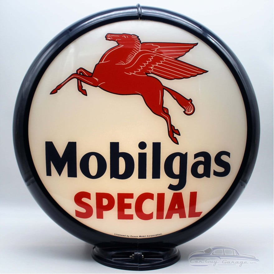 Mobilgas Special Pegasus Gas Pump Globe Lamp - 16.5" x 18.75" x 8"