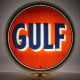 Gulf Glass Gas Pump Globe Lamp, Double-Sided - 16.5" x 18.75" x 8"