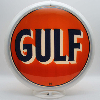 GULF ガスポンプライト グローブ vintage 希少 ガソリン USA Vintage Gulf Glass Gas Pump Globe Lamp - Nostalgic Charm