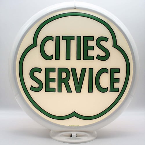 Cities Service Cloverleaf Gas Pump Globe Lamp - 16.5" x 18.75" x 8"