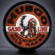 Musgo Gasoline Glass Pump Globe Lamp - 16.5" x 18.75" x 8"