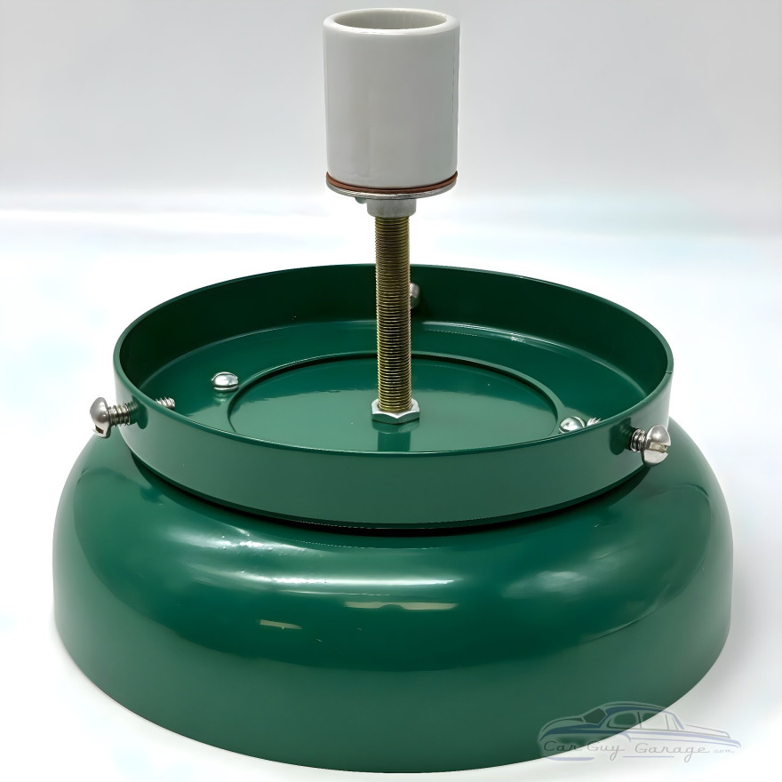 Pontiac Authorized Service Gas Pump Globe Lamp (Glass, Double-Sided) - 16.5" x 18.75" x 8"