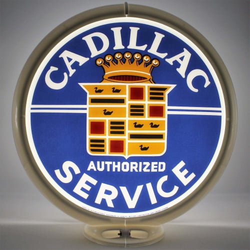 Cadillac Authorized Service Gas Pump Globe Lamp - 16.5" x 18.75" x 8"