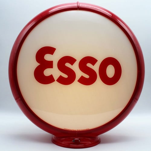 Esso Glass Gas Pump Globe Lamp - 16.5" x 18.75" x 8"