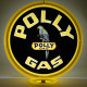 Polly Gas Double-Sided Glass Pump Globe Lamp - 16.5" x 18.75" x 8"