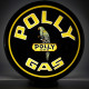 Polly Gas Double-Sided Glass Pump Globe Lamp - 16.5" x 18.75" x 8"