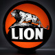Lion Oil Glass Gas Pump Globe Lamp - 16.5" x 18.75" x 8"
