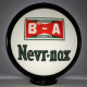 B-A Nevr-Nox Glass Gas Pump Globe Lamp - 16.5" x 18.75" x 8"