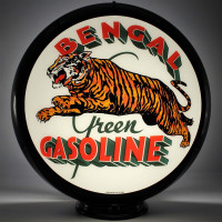 Bengal Green Gasoline Gas Pump Globe Lamp - 16.5" x 18.75" x 8"