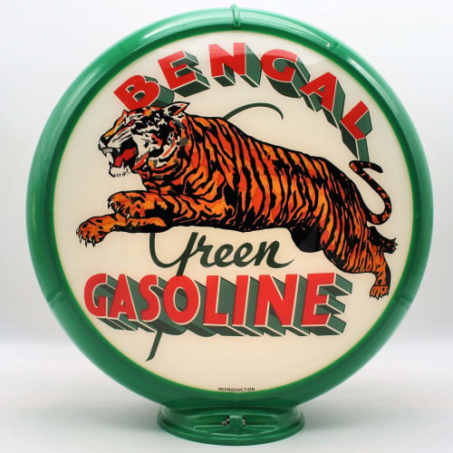 Bengal Green Gasoline Gas Pump Globe Lamp - 16.5" x 18.75" x 8"