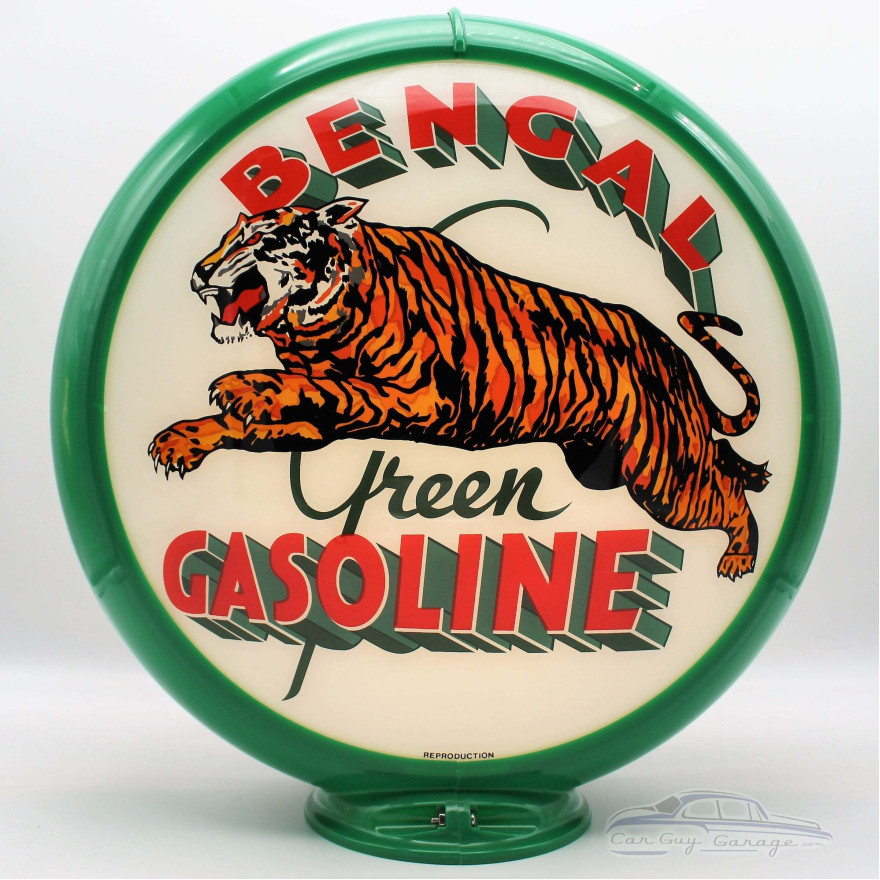 Bengal Green Gasoline Gas Pump Globe Lamp - 16.5" x 18.75" x 8"
