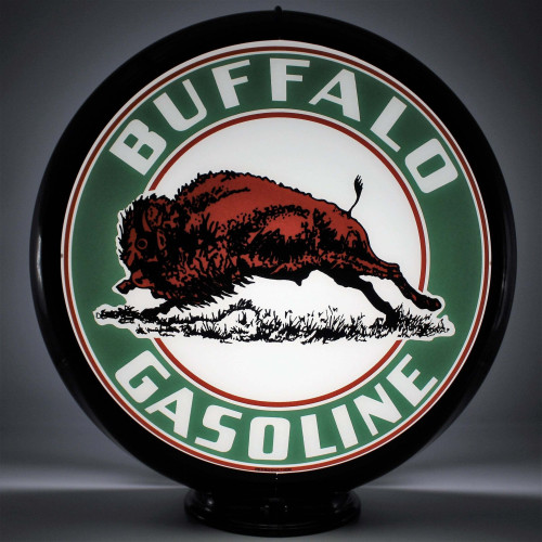 Buffalo Gasoline Glass Gas Pump Globe Lamp - 16.5" x 18.75" x 8"