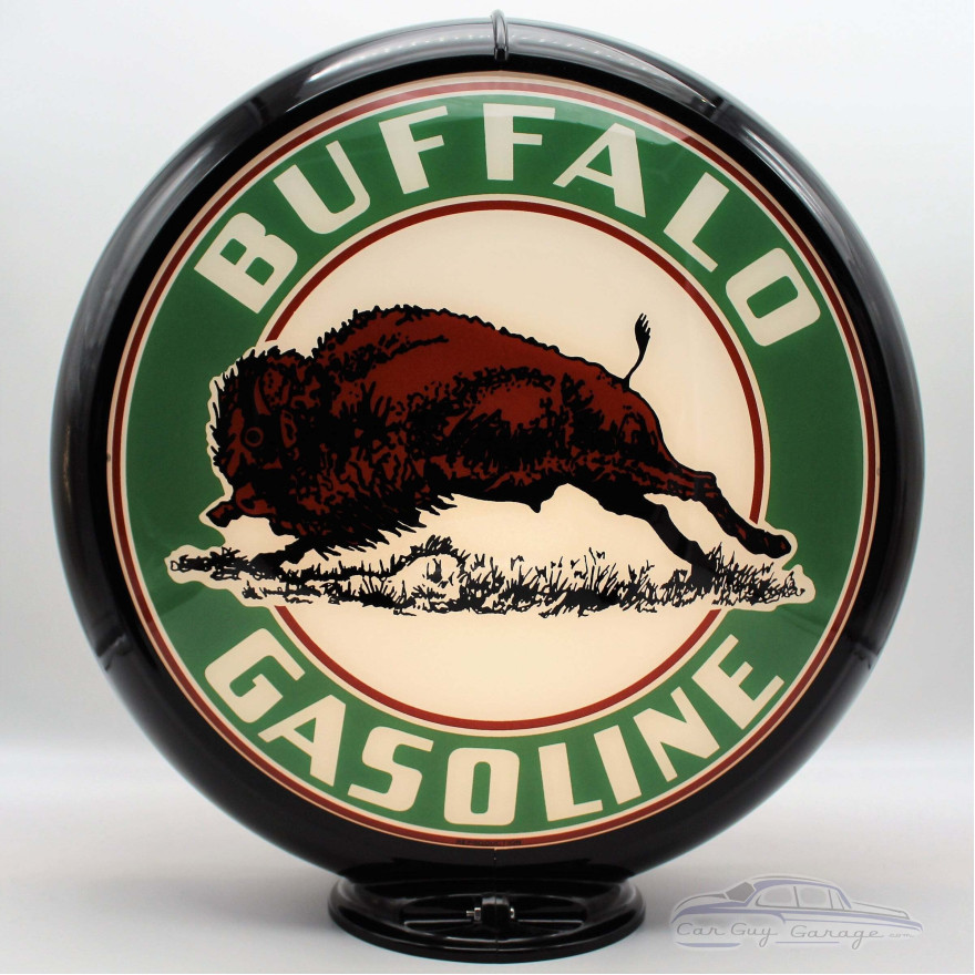 Buffalo Gasoline Glass Gas Pump Globe Lamp - 16.5" x 18.75" x 8"