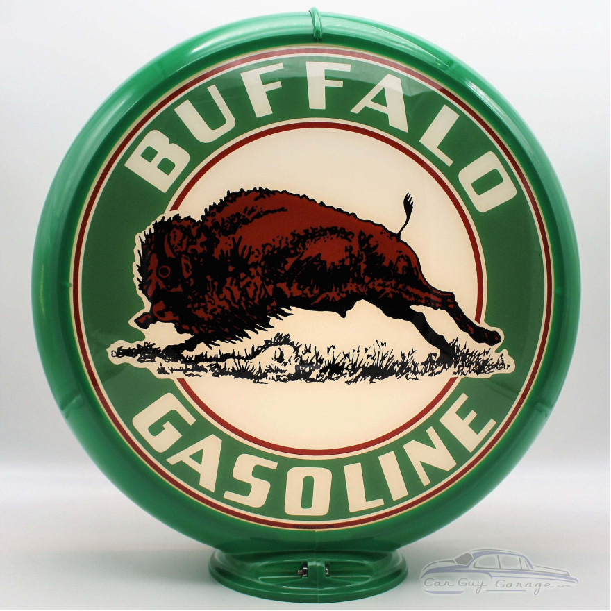 Buffalo Gasoline Glass Gas Pump Globe Lamp - 16.5" x 18.75" x 8"