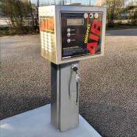 Coin-Op Digital Commercial Tire Inflator with Retractable Hose Reel