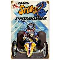 Prudhomme the Snake Metal Sign - 12" x 18"