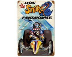 Prudhomme the Snake Metal Sign - 12" x 18"