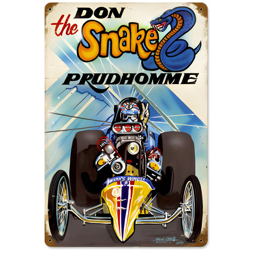 Prudhomme the Snake Metal Sign - 12" x 18"