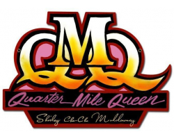 Quarter Mile Queen Metal Sign - 17" x 12"