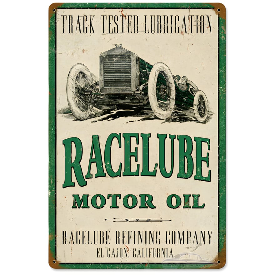 Race Lube Metal Sign - 12" x 18"