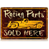 Racing Parts Metal Sign - 18" x 12"