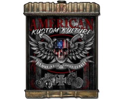 Radiator American Kustom Metal Sign - 24" x 32"