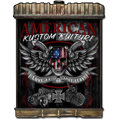 Radiator American Kustom Metal Sign - 24" x 32"