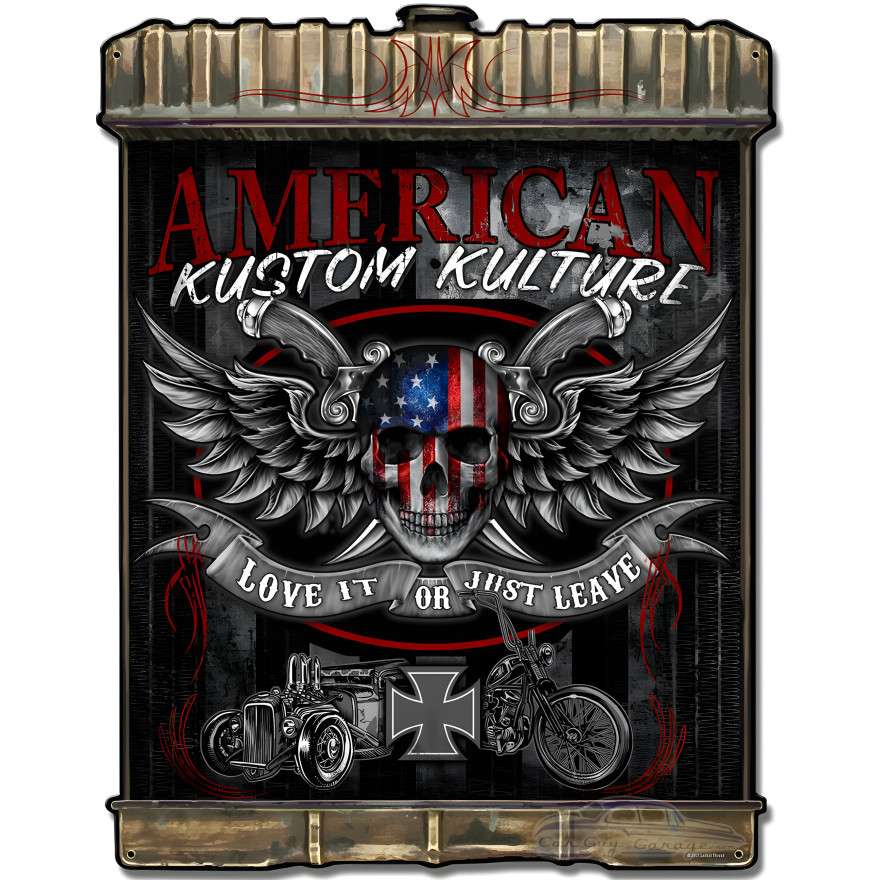 Radiator American Kustom Metal Sign - 24" x 32"