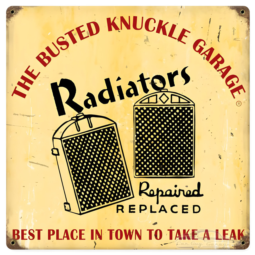 Radiator Repair Sign - 12" x 12"