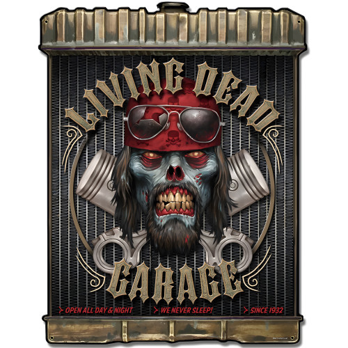 Radiator Zombie Metal Sign - 24" x 32"