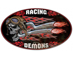 Raising Demons Metal Sign - 24" x 14"