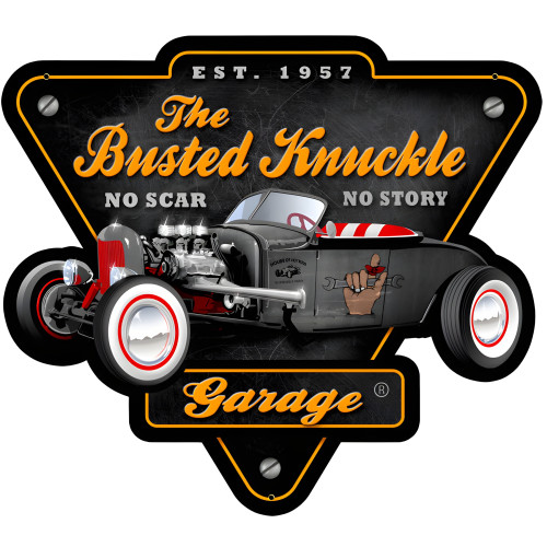 Rat Rod Metal Sign - 15" x 14"