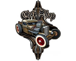 Rat Rod Chop Shop Metal Sign